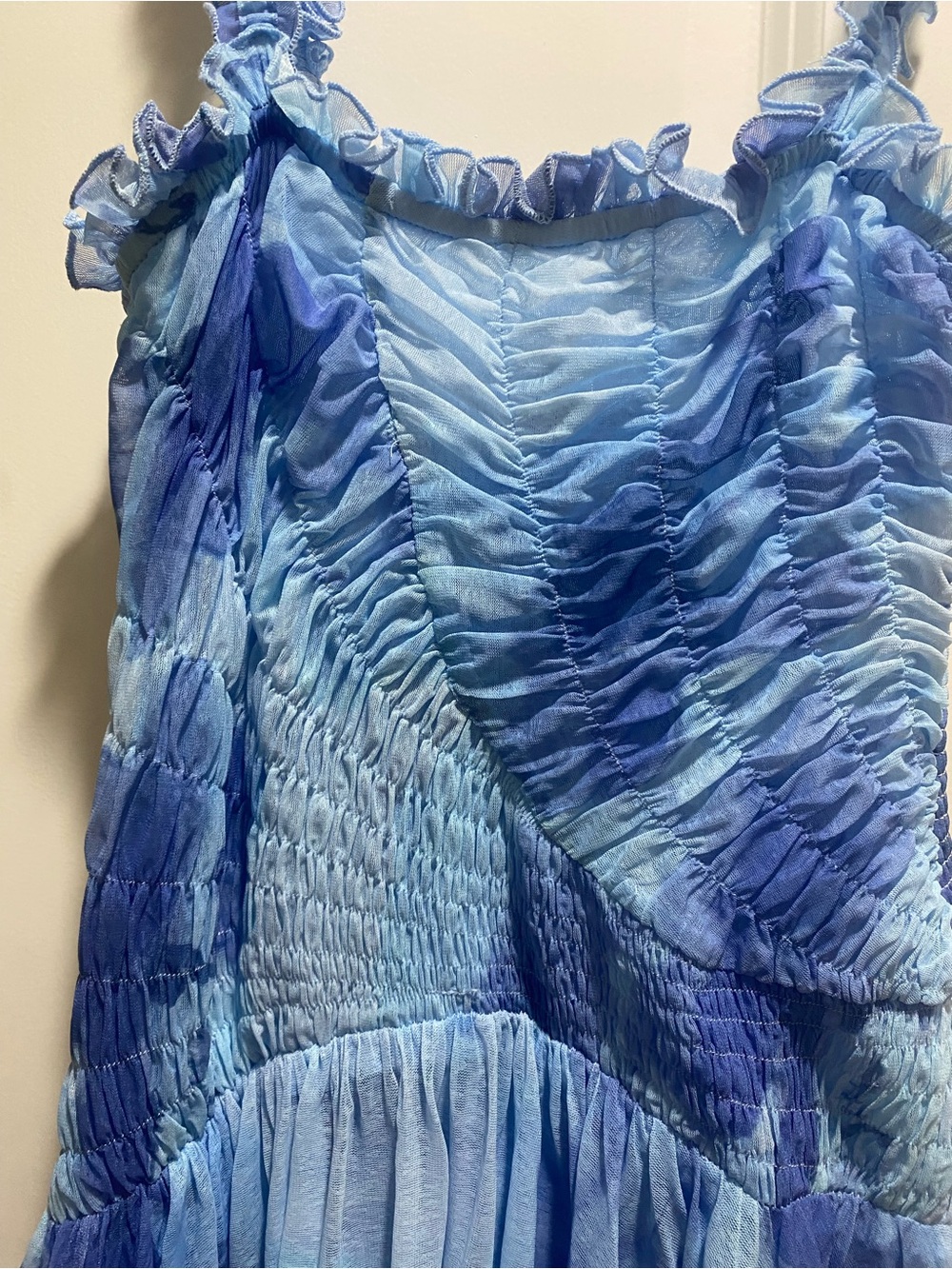 Free People Blue Watercolor Maxi Dress - Picture 2 of 5